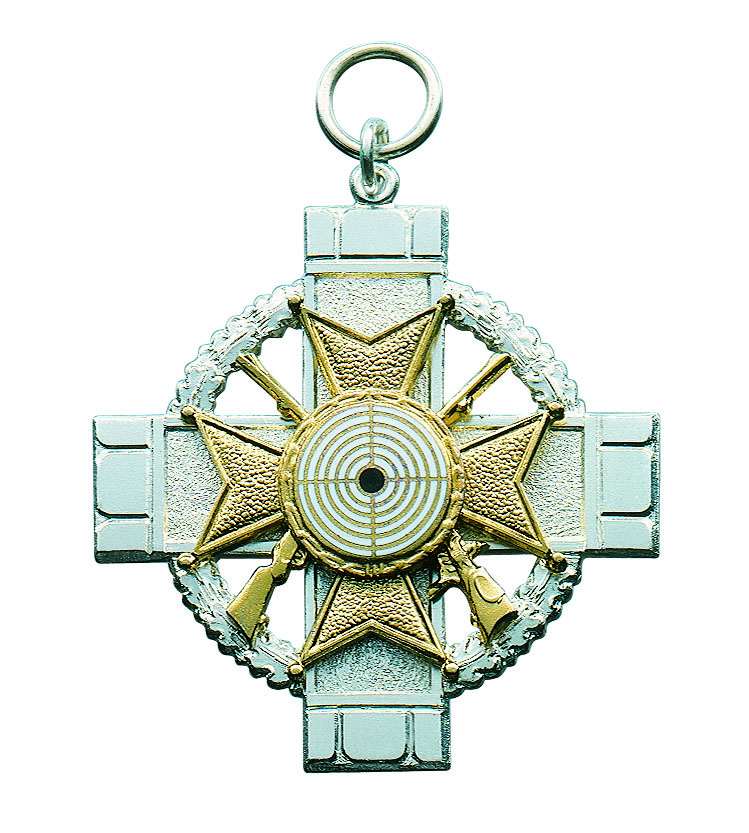 Orden versilbert mit Öse und Ring Orden versilbert mit Öse und Ring