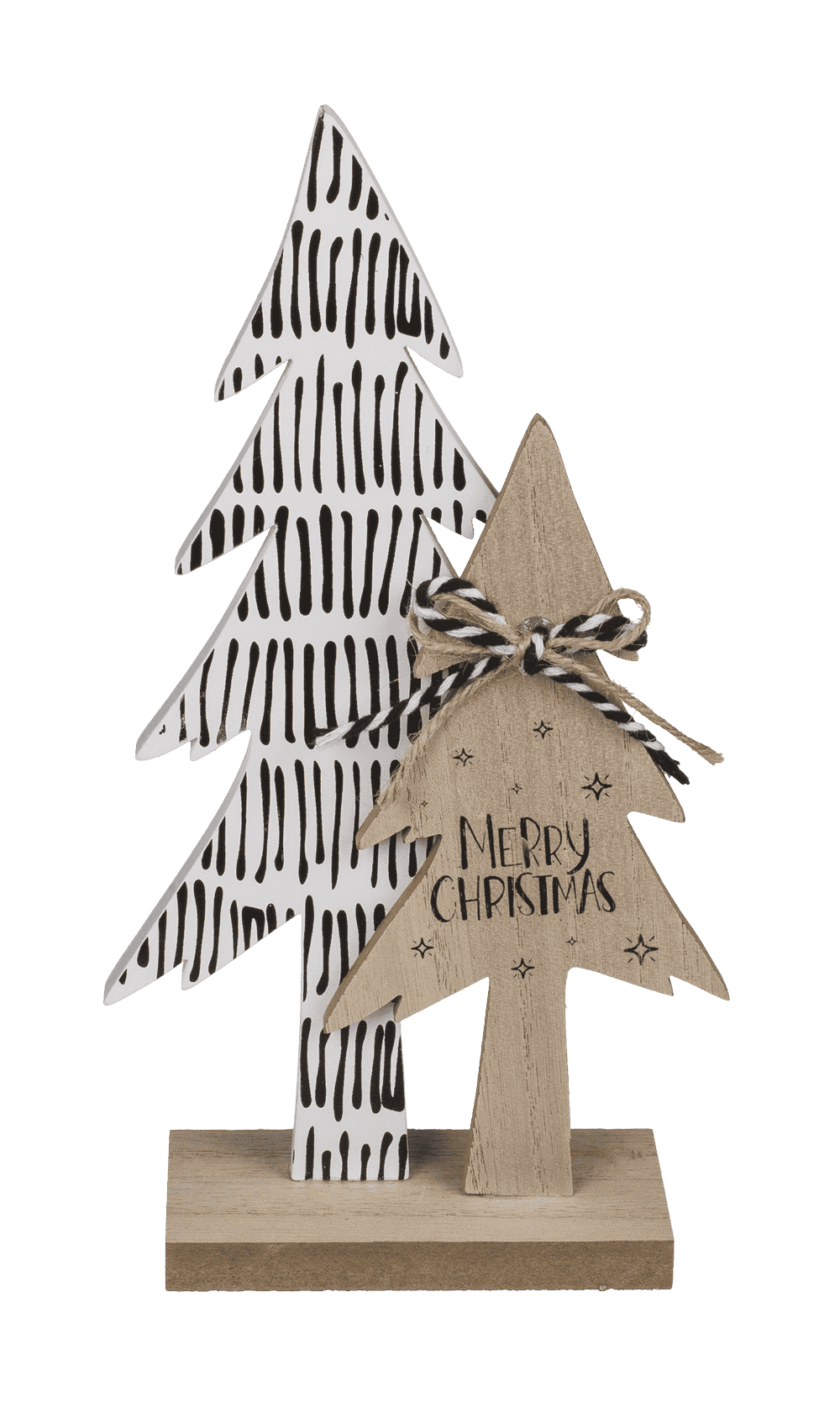 Holz-Tanne, Merry Christmas, ca. 11 x 5 x 25,5cm