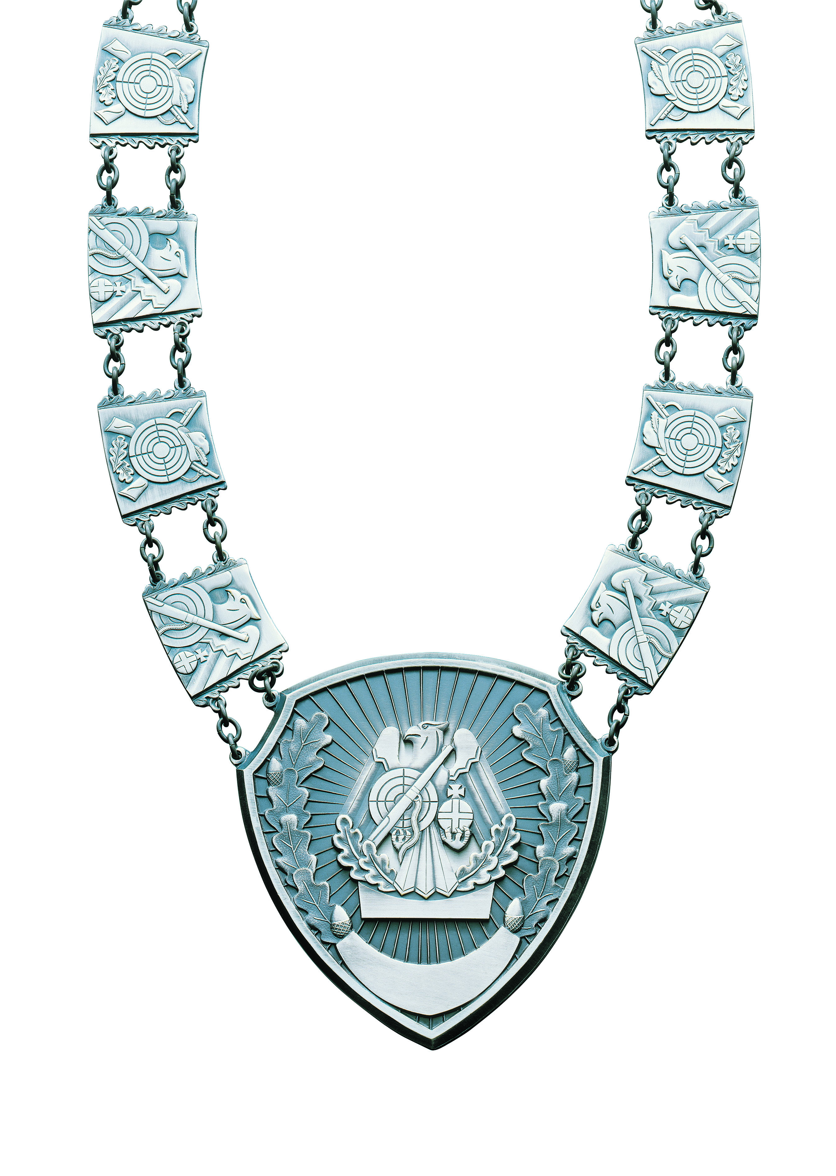 Kette mit Adler und 17 Kettengliedern echt silber