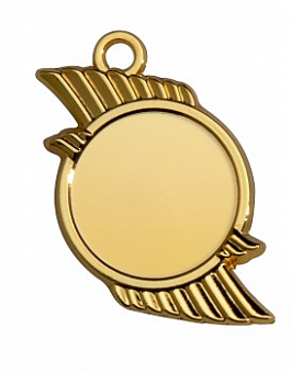 Zamak-Medaille Höhe 50mm - gold