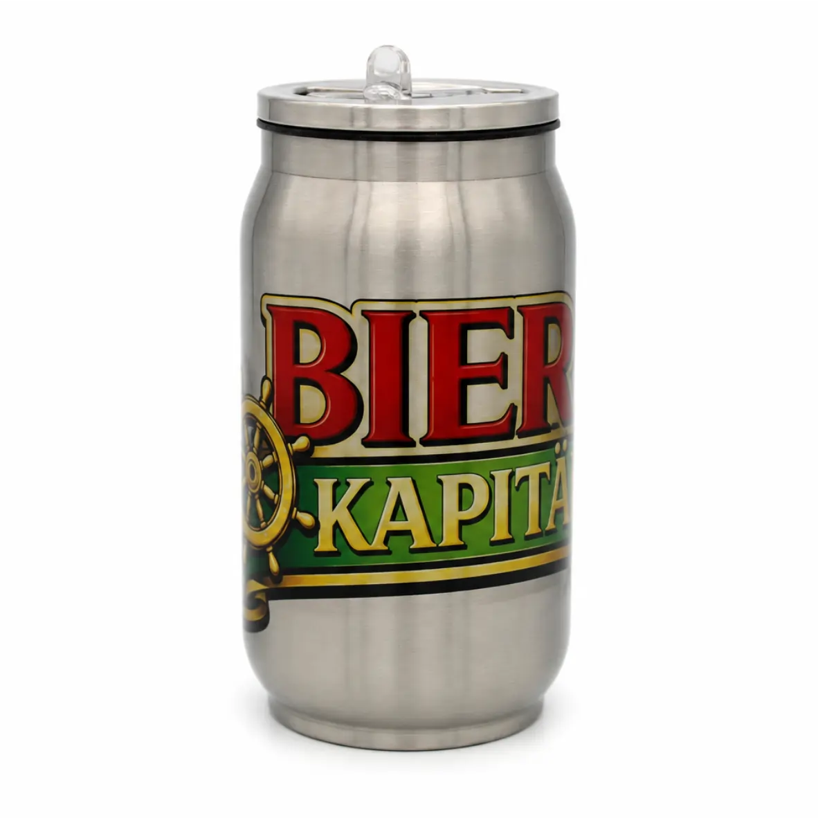 Aluminiumdose, Bierdose, Trinkbehälter, Kapitän-Design, Metall