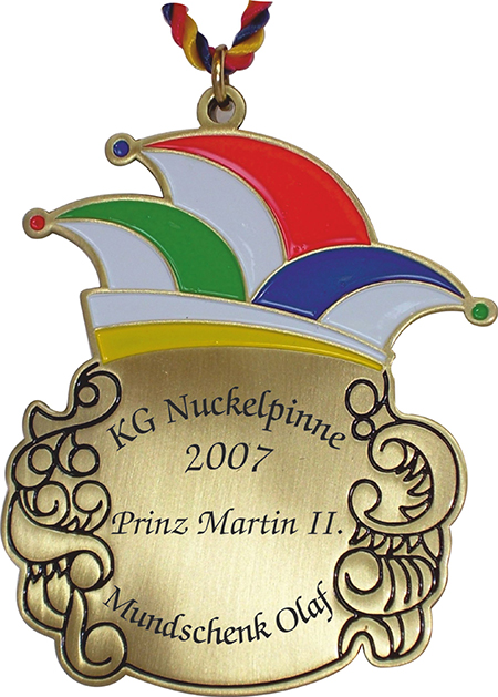 Karnevalsorden Bronze Narrenkappe
