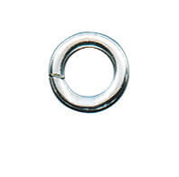 Ring Echt Silber versilbert als Verbindungsring für Schmuck Ring Echt Silber versilbert, runder offener Verbindungsring mit silberfarbener Oberfläche für Ketten, Armbänder und Schmuckteile