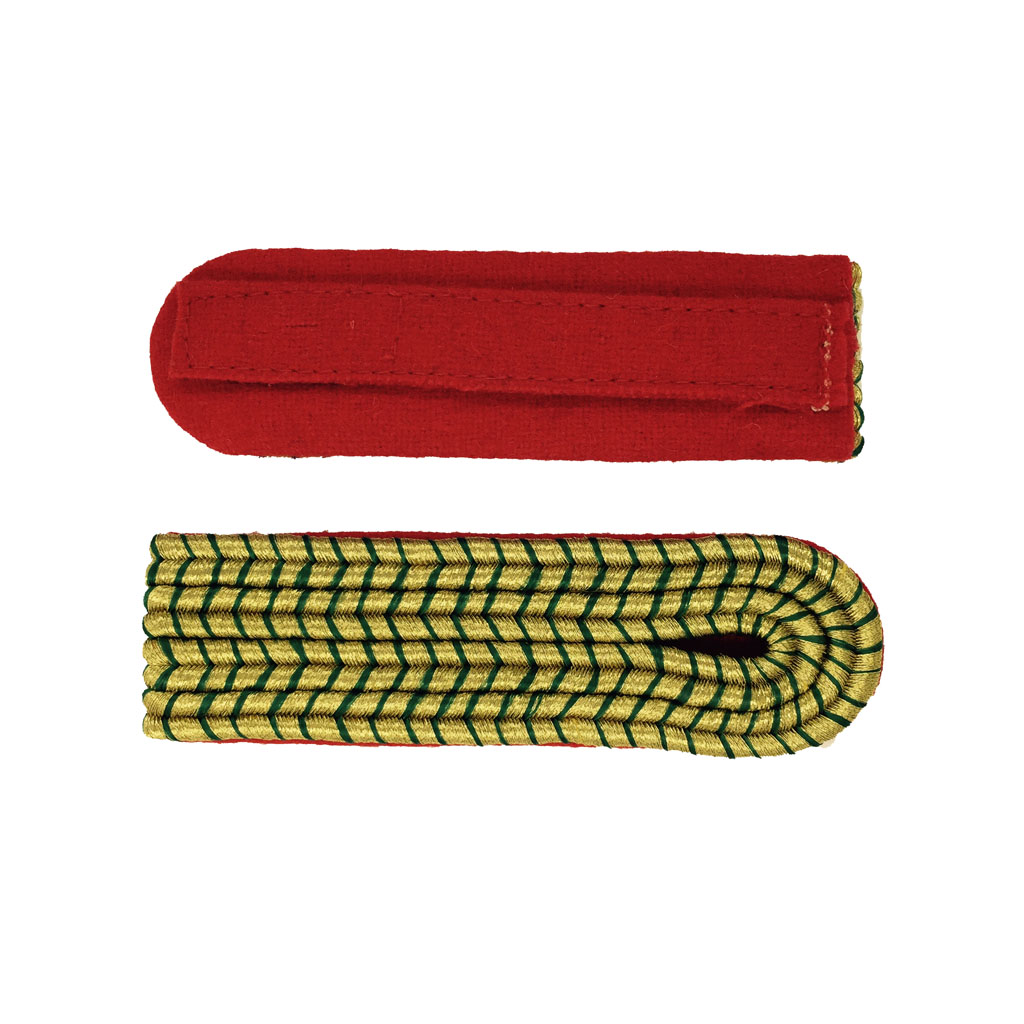 schulterstuecke_41004-06-22_rot Schulterstücke vierstreifig gold/grün national auf