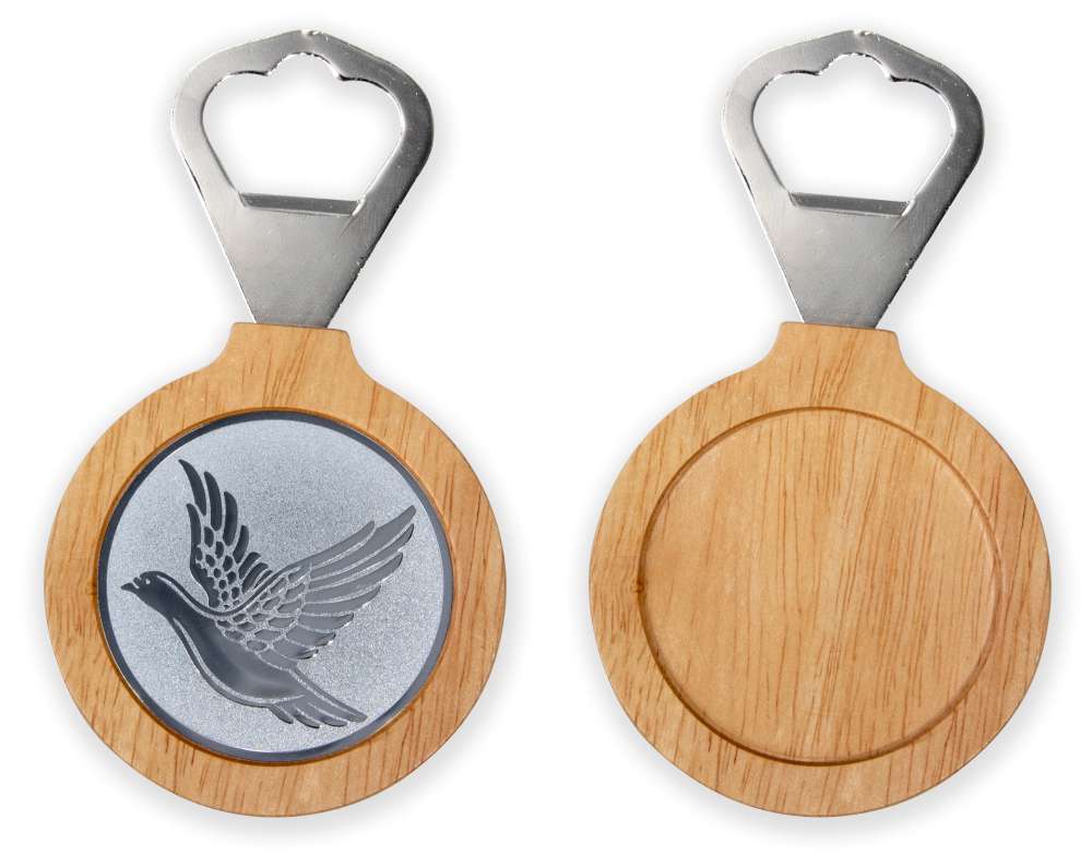 Flaschenöffner mit Holzgriff Höhe 12cm