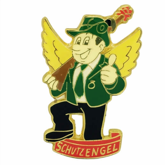 Schutzengel Abzeichen grün/schwarz