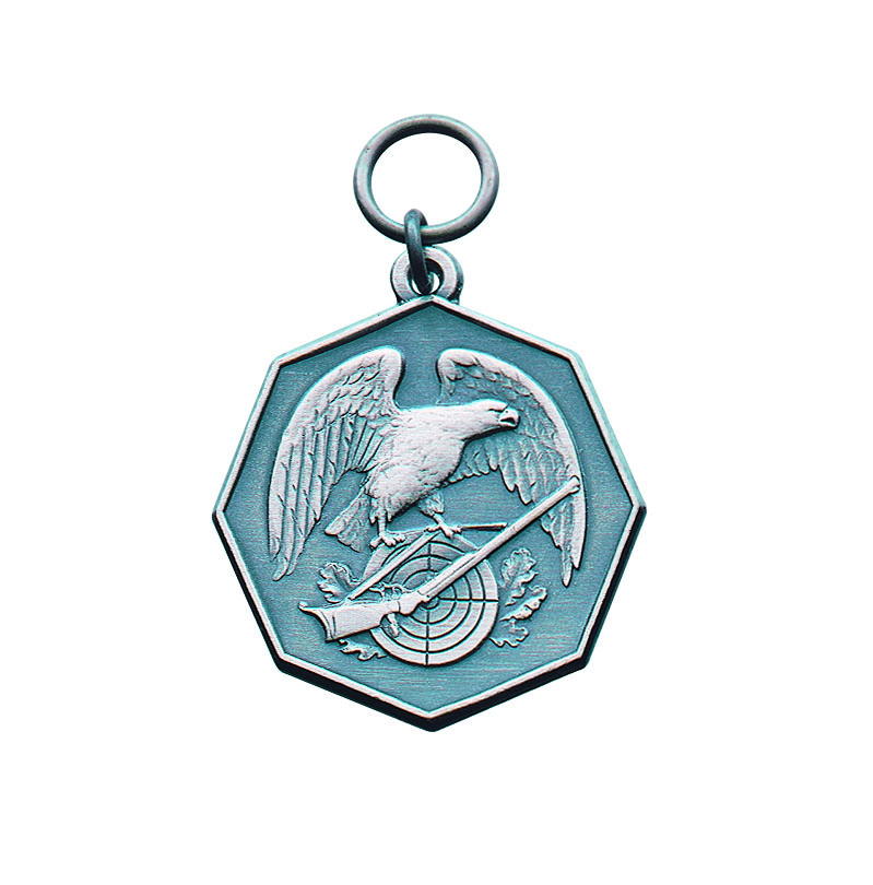 Medaille vergoldet mit Öse und Ring