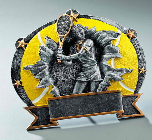 Plakette Tennis Damen /165x202mm, Zum Hängen und Stellen