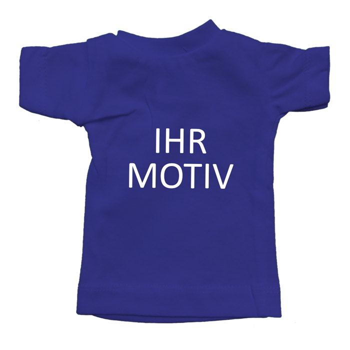 Flaschenshirt blau mit individuellem Motiv