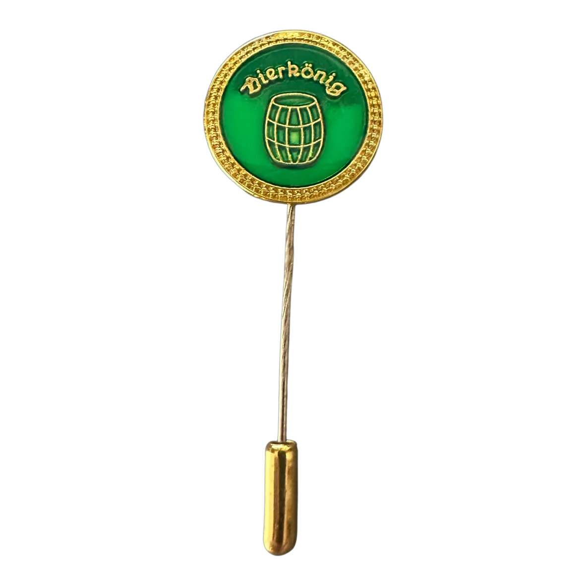 Nadelpin, Lapel pin, Emaille-Pin, grün, Barrel-Motiv