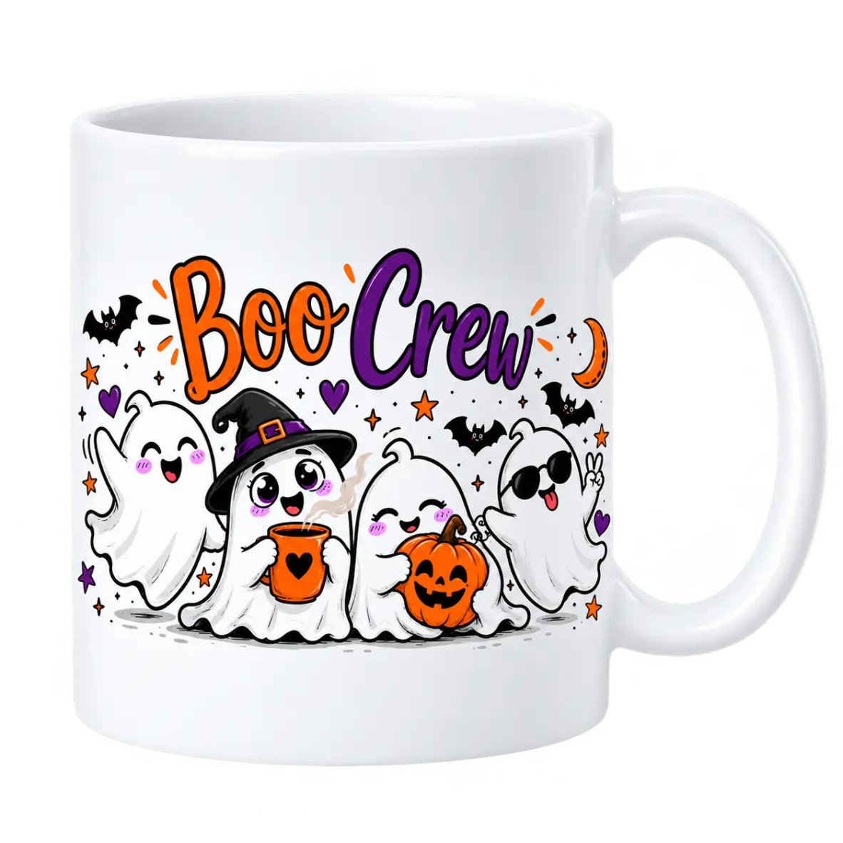 Kaffeetasse, Becher, Halloween, Geister, Kürbis
