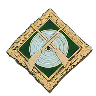 Schützenabzeichen versilbert
