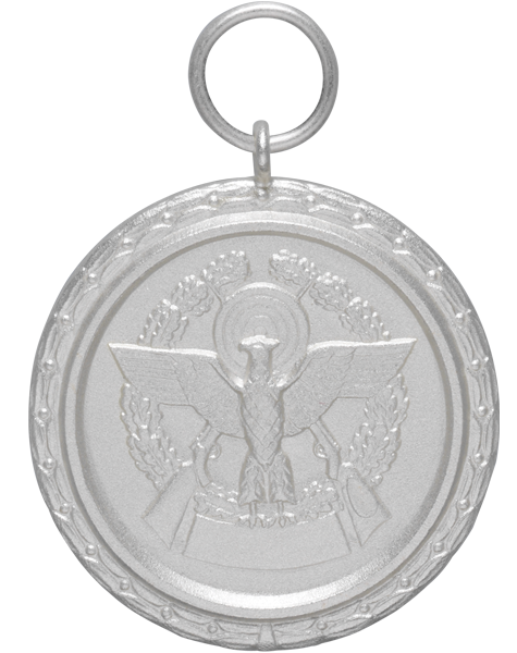 Medaille versilbert