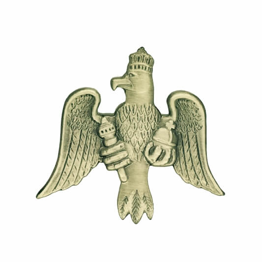 Abzeichen Schützenadler altsilber