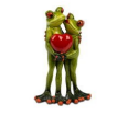 Froschpaar mit Herz Froschpaar mit Herz