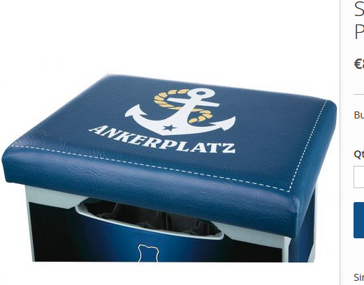 Kunststoff Sitzpolster Ankerplatz