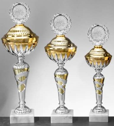 3er - Pokal Serie Clara silber/gold