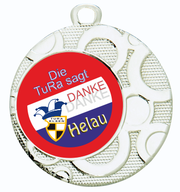 Medaille rund mit Ring-Verzierung Farbe: Gold