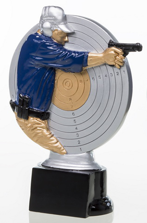 Resinfigur Pistolenschütze / Höhe 195 mm