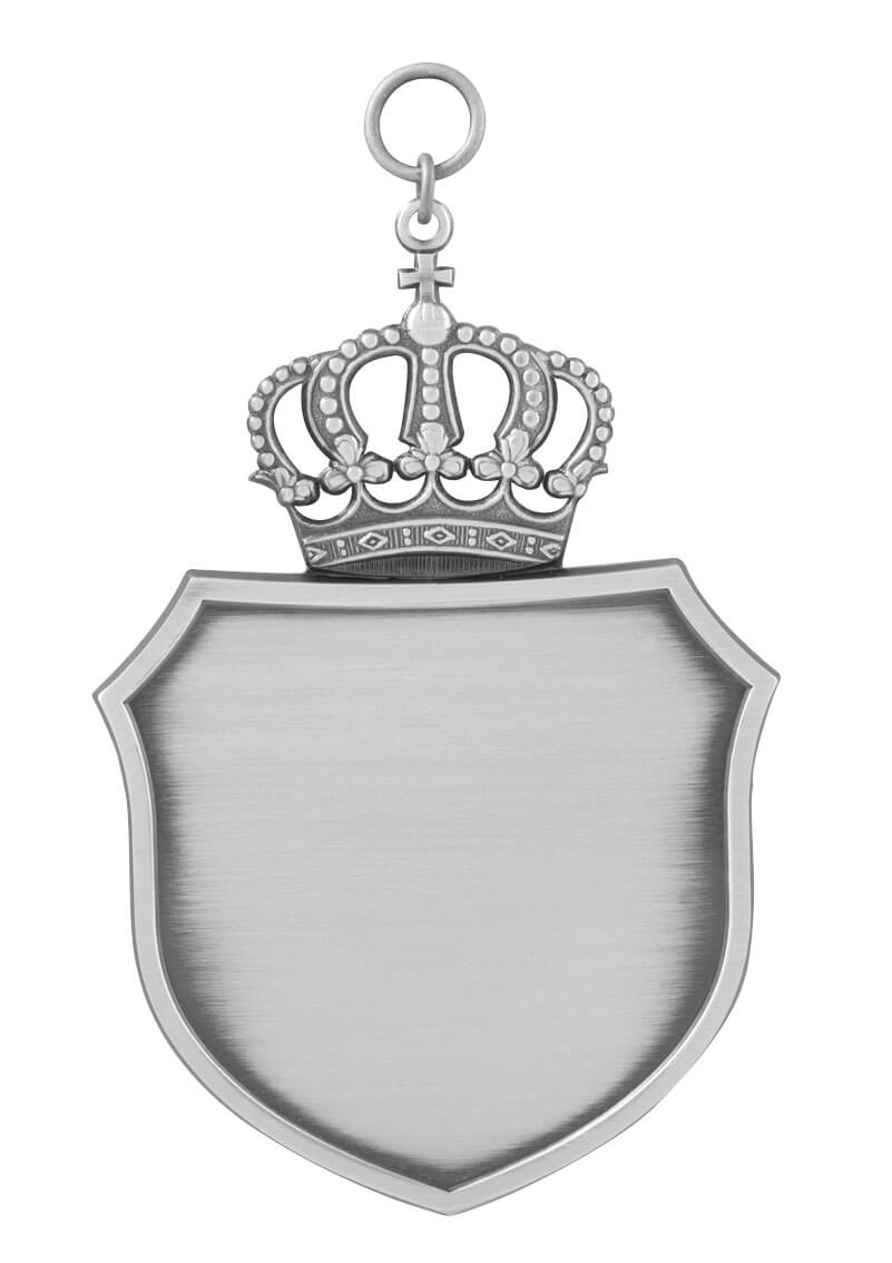 Schild mit Krone