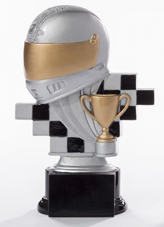 Resinfigur Motorsport - Helm / Höhe 200 mm