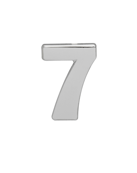 Kragenabzeichen Zahl 6, vergoldet