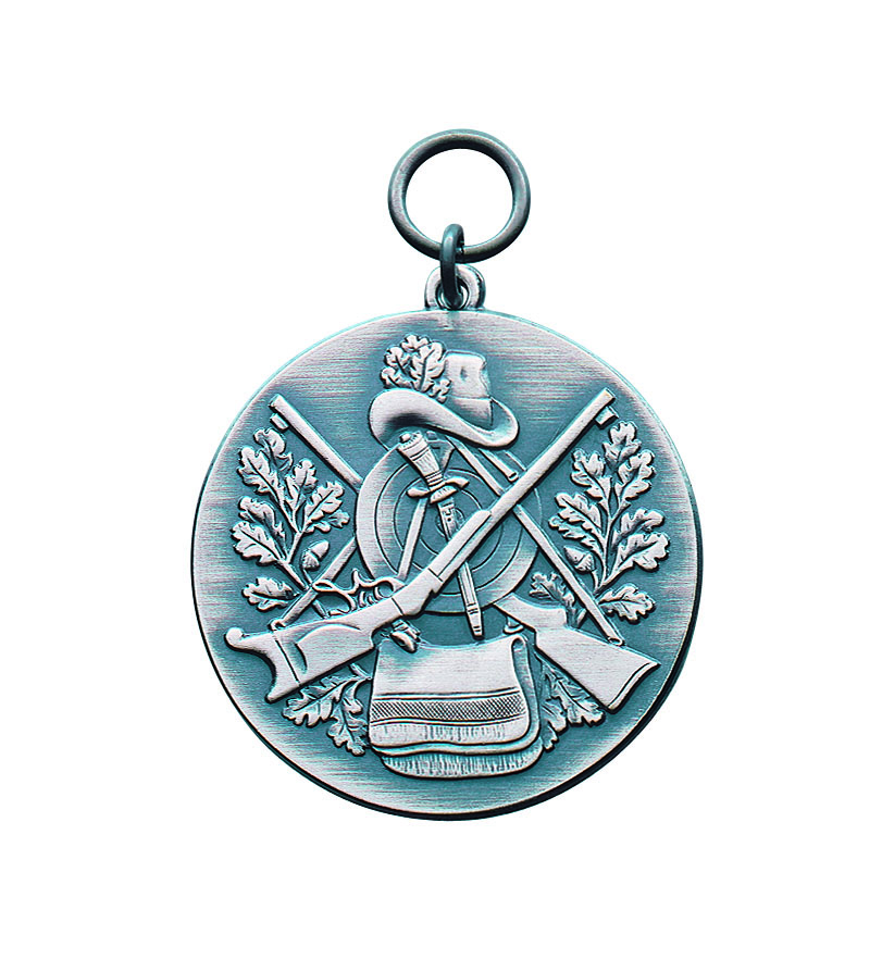 Medaille 28mm, vergoldet mit Öse und Ring