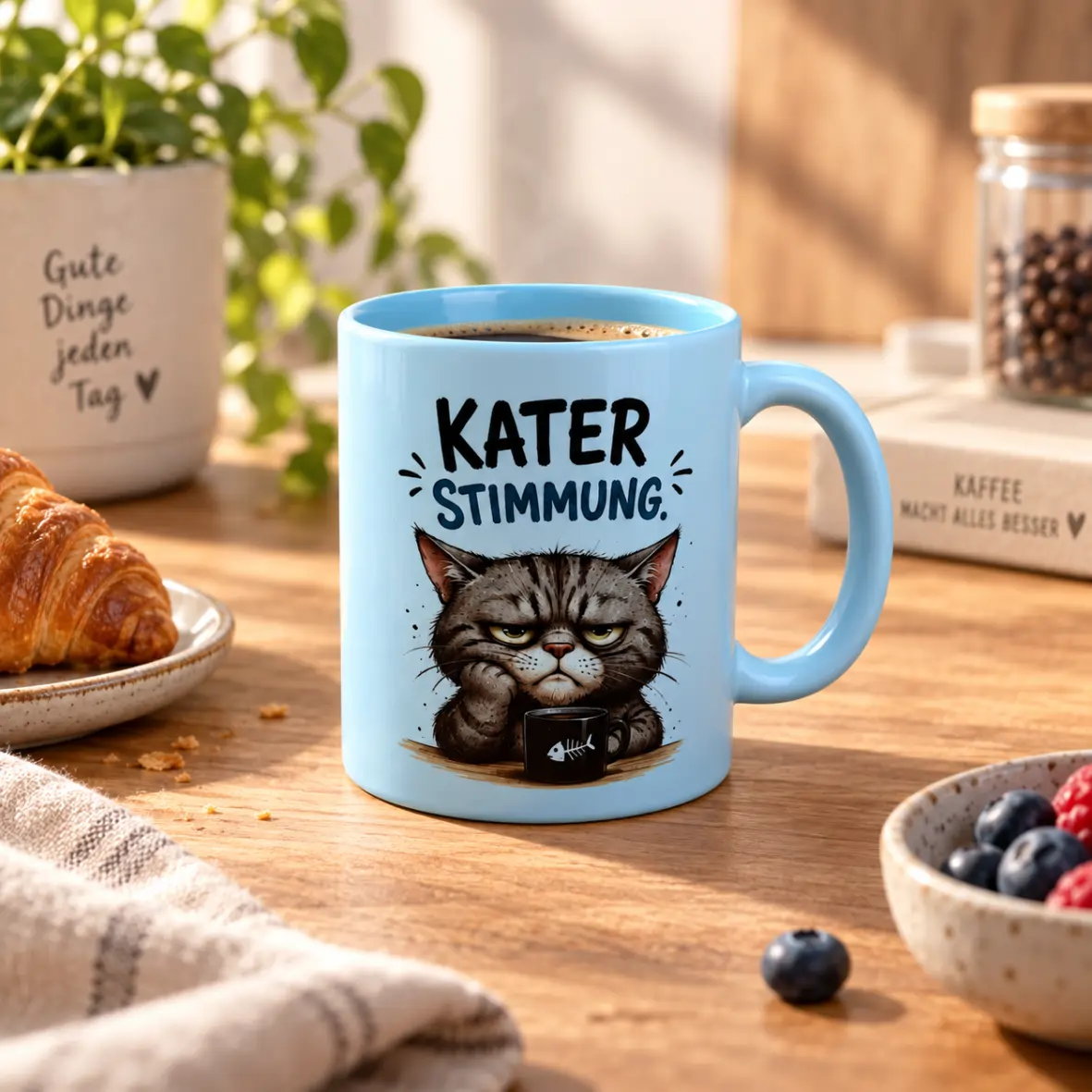 Kaffeemug, Katzenmug, Becher, Kaffee, Design