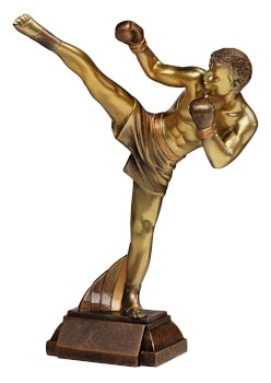 Resinfigur Kickboxen - Höhe 290 mm Resinfigur Kickboxen - Höhe 290 mm