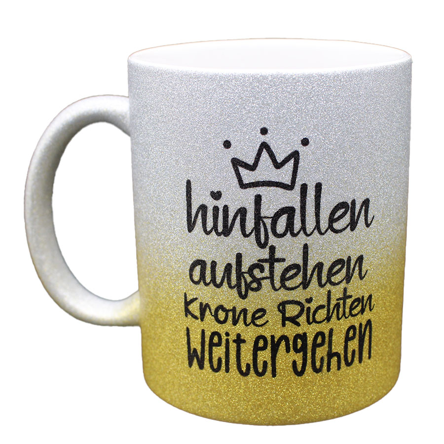 Glitzertasse Sag einfach Prinzessin zu mir
