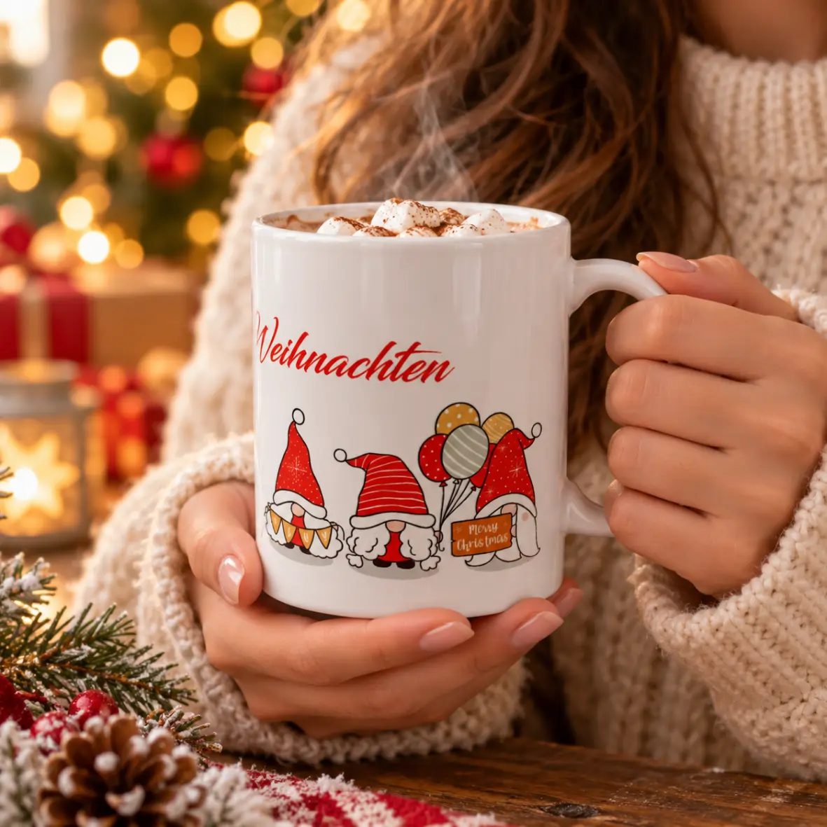 Tasse "Weihnachtswichtel" Tasse, Weihnachten, Becher, Mug, Kaffee/Heiße Schokolade