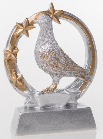Resinfigur Taube - Höhe 125 mm