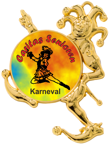 Medaille Gold mit Harlekin