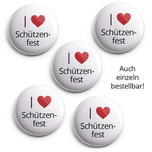 Button I love Schützenfest