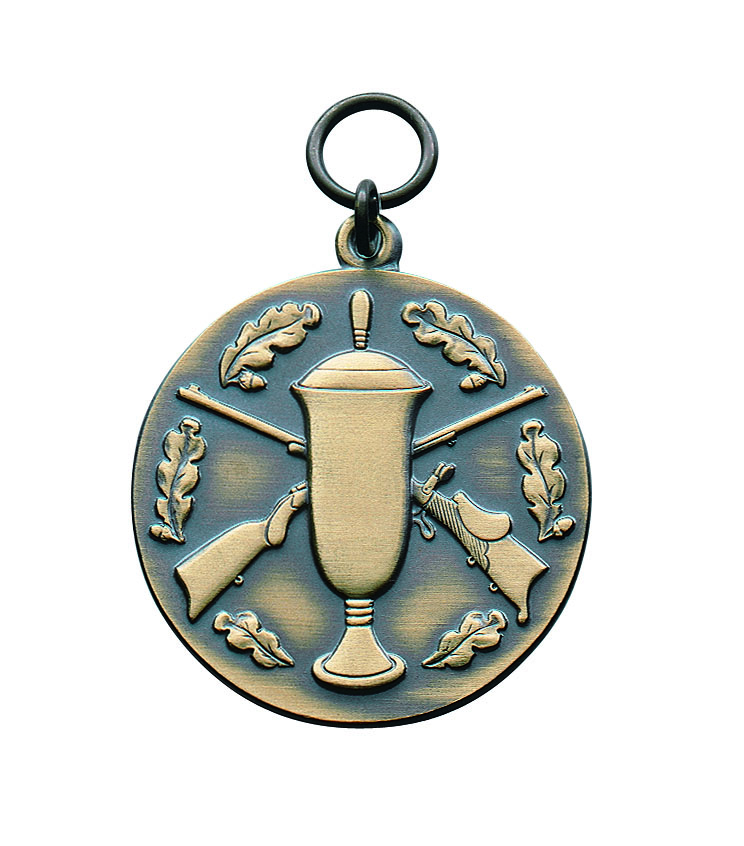 Medaille 33mm, vergoldet mit Öse und Ring