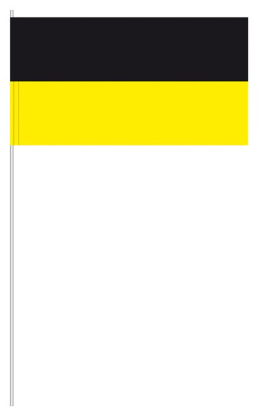 Papierfahnen schwarz-gelb
