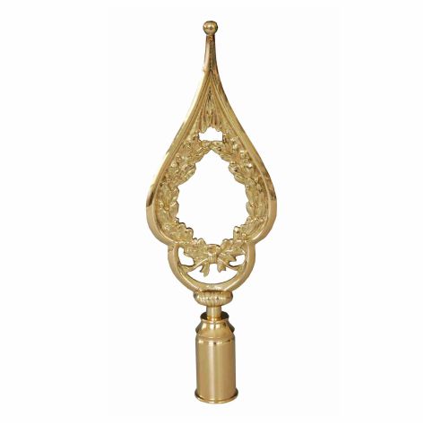 Rahmenspitze neutral, Messing poliert, Höhe 28 cm Rahmenspitze neutral, Messing poliert, Höhe 28 cm