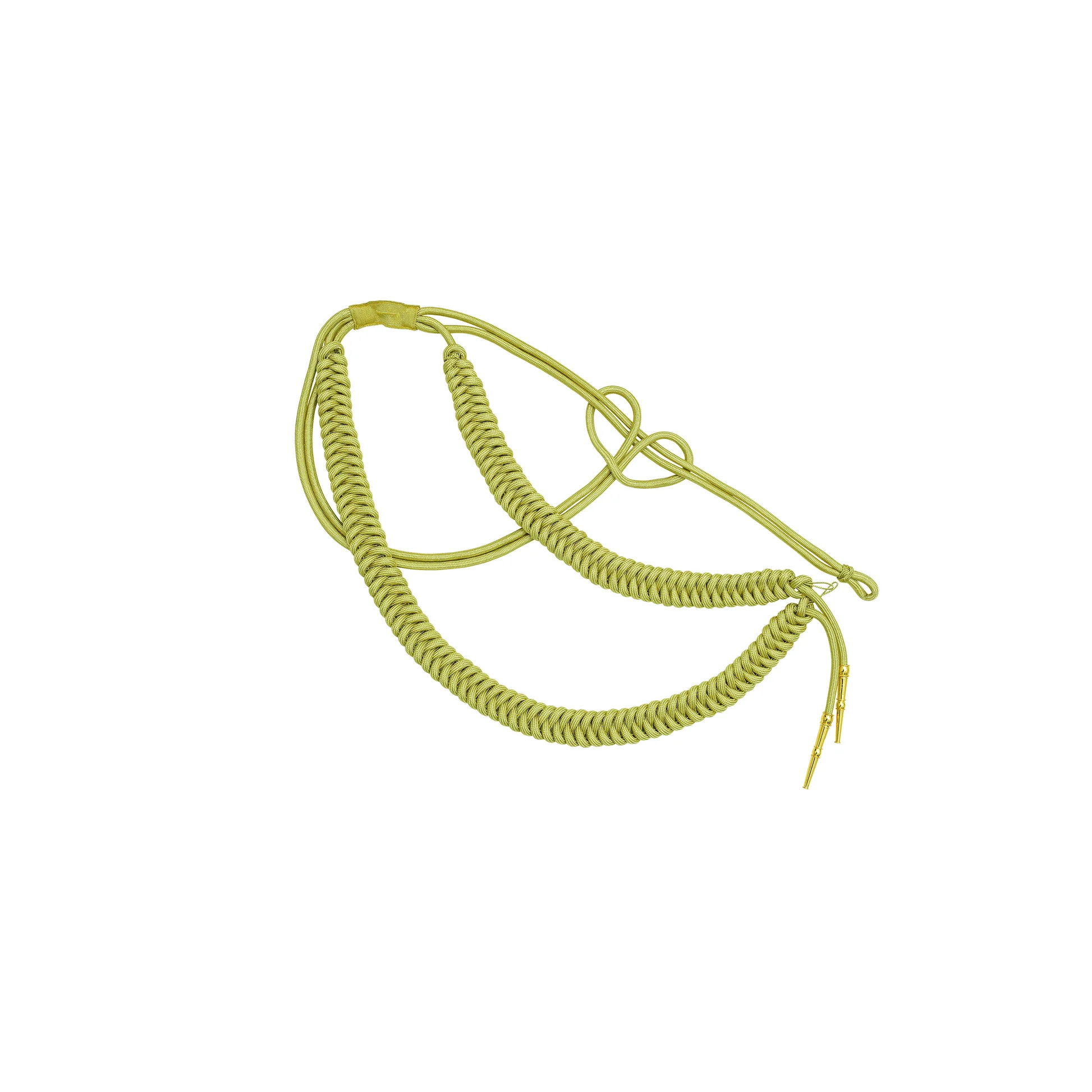 Fangschnur gold,zweifach,mit 2 Pfeifen,Länge 70cm Fangschnur gold,zweifach,mit 2 Pfeifen,Länge 70cm