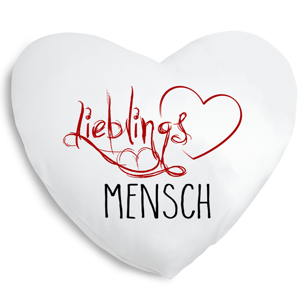 Kissen Herz "Lieblingsmensch"