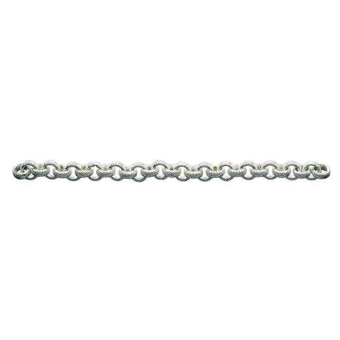 Kette ca. 75 cm, altsilberfarbig, ziselierte Ankerkette Altsilberfarbige ziselierte Ankerkette mit runden, fein strukturierten Kettengliedern, ca. 75 cm lang, zum Aufhängen von Orden oder als Erweiterung einer Schützenkette