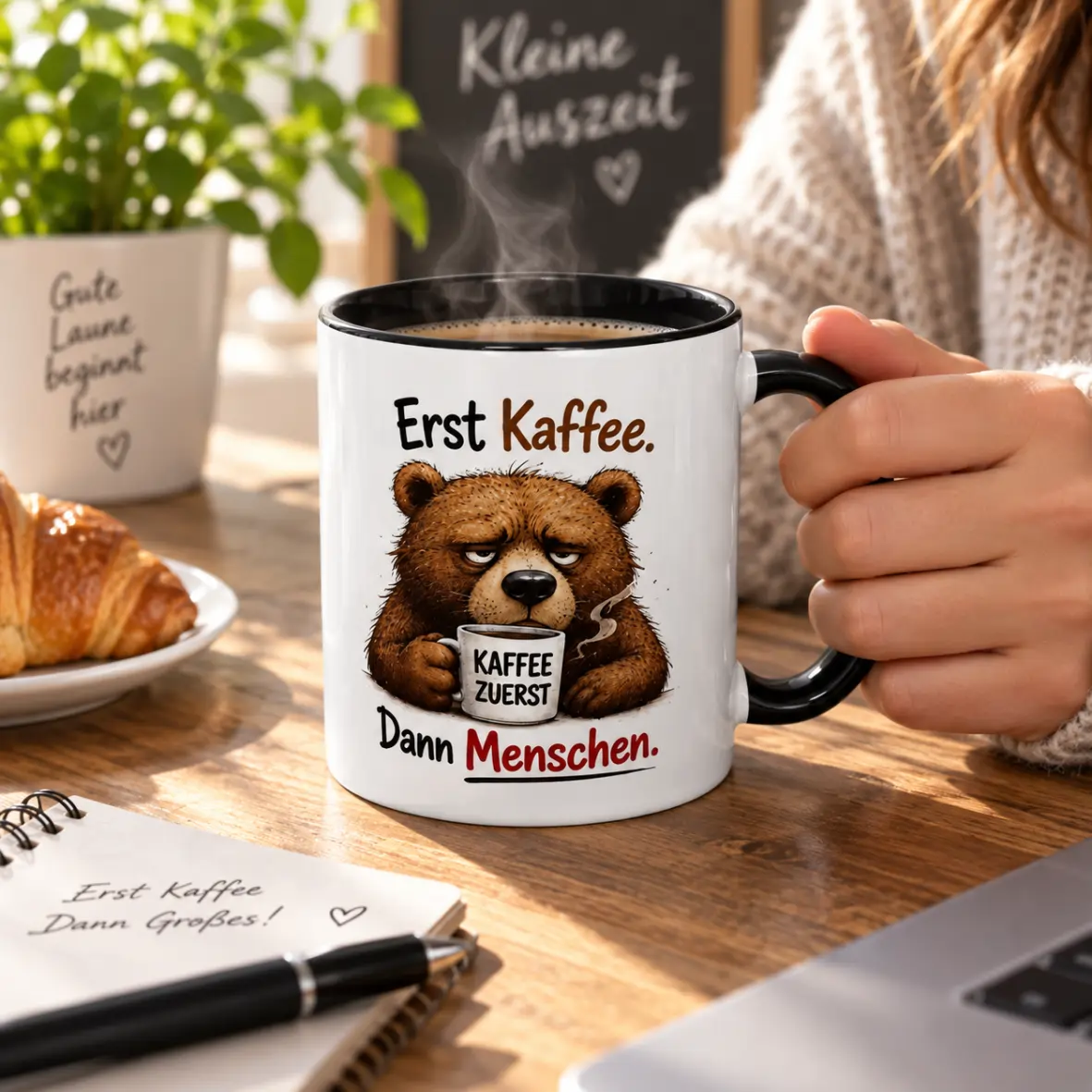Tasse, Kaffee-Becher, Tiermotiv, Kaffeetasse, Porzellanbecher