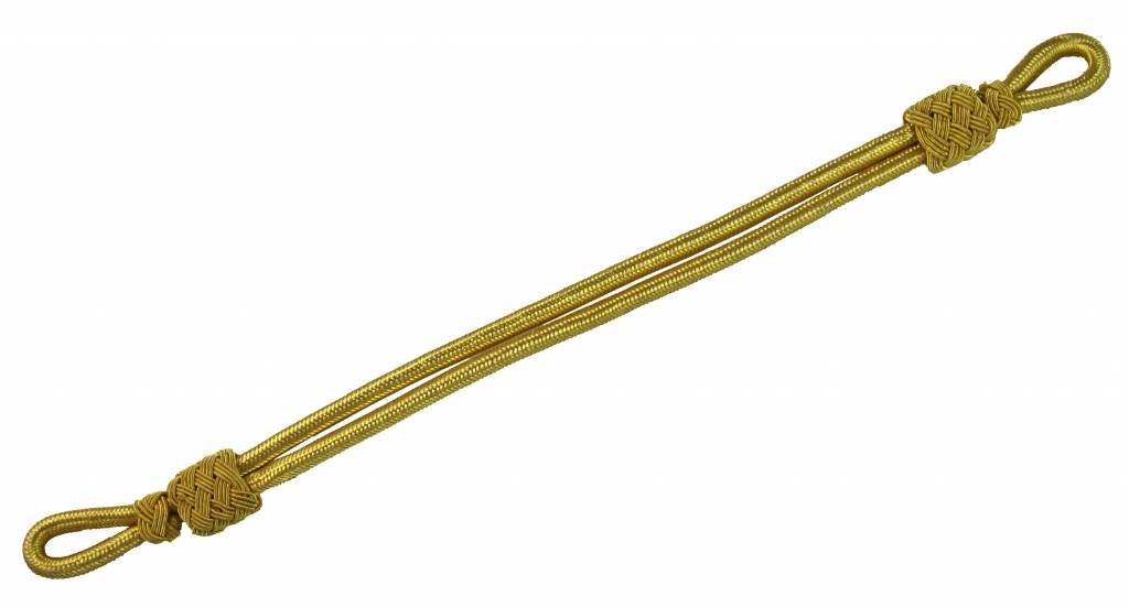 Mützenkordel gold ziehbar Seil, Knoten