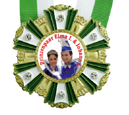 Orden rund mit Similisteinchen Grün/Weiß Druck: unbedruckt Orden rund mit Similisteinchen Grün/Weiß Druck: unbedruckt