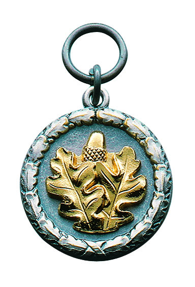 Kranz bronzefarbig (ohne Auflage) mit langer Nadel