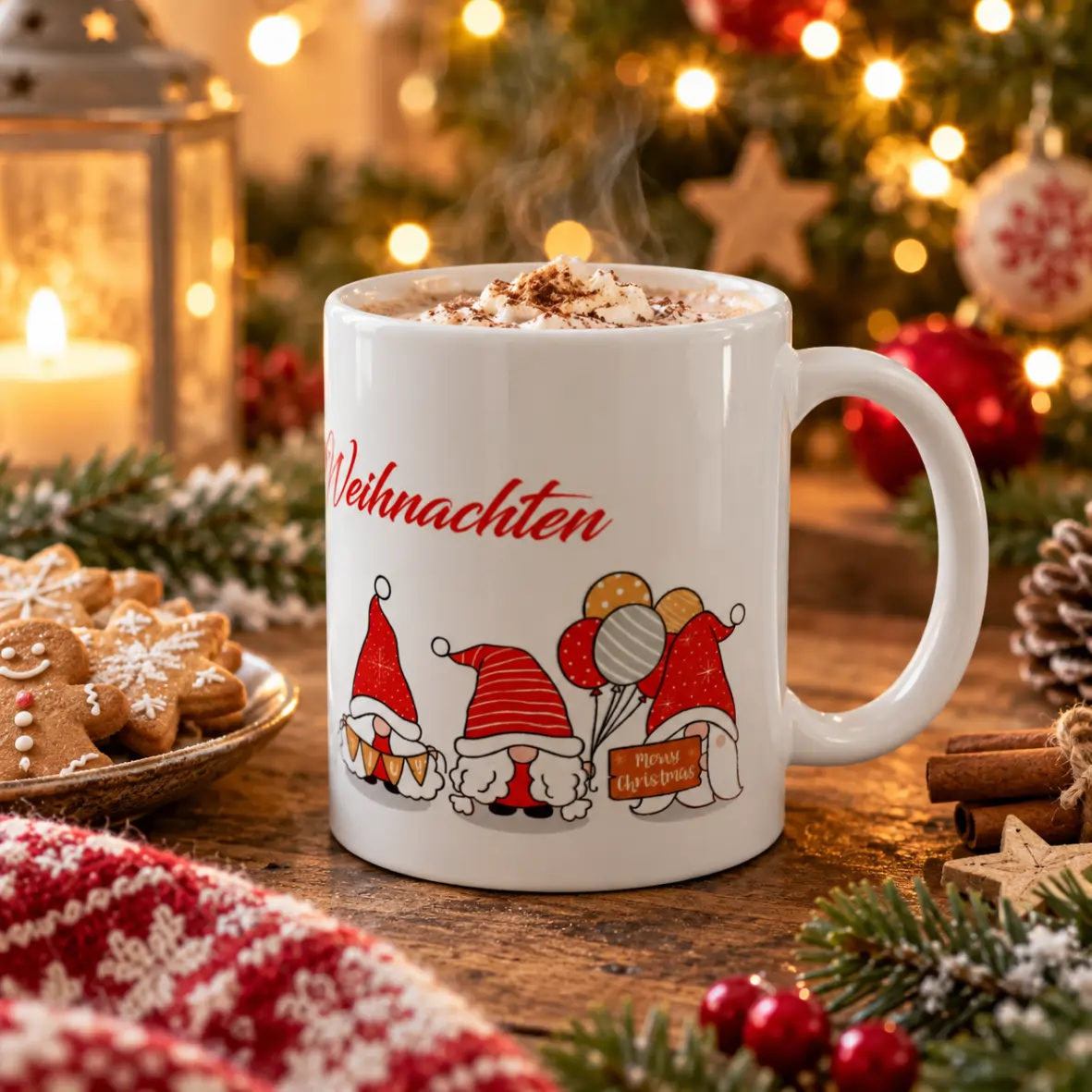 Tasse "Weihnachtswichtel" weihnachtsbecher, kakao, mug, weihnachten, geschenkidee