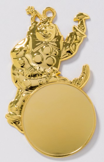 Medaille Karneval 108x60 mm / gold