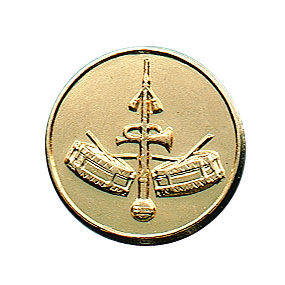Abzeichen bronze mit Sicherheitsnadel