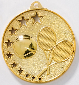 Medaille Tennis Ø 52 mm - gold