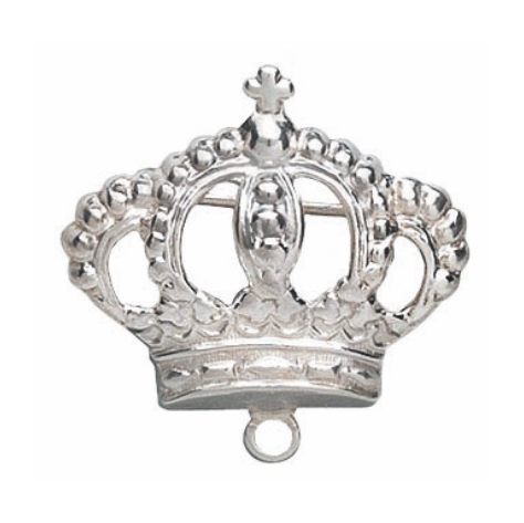 Abzeichen Krone, grün hinterlegt Abzeichen Krone, grün hinterlegt