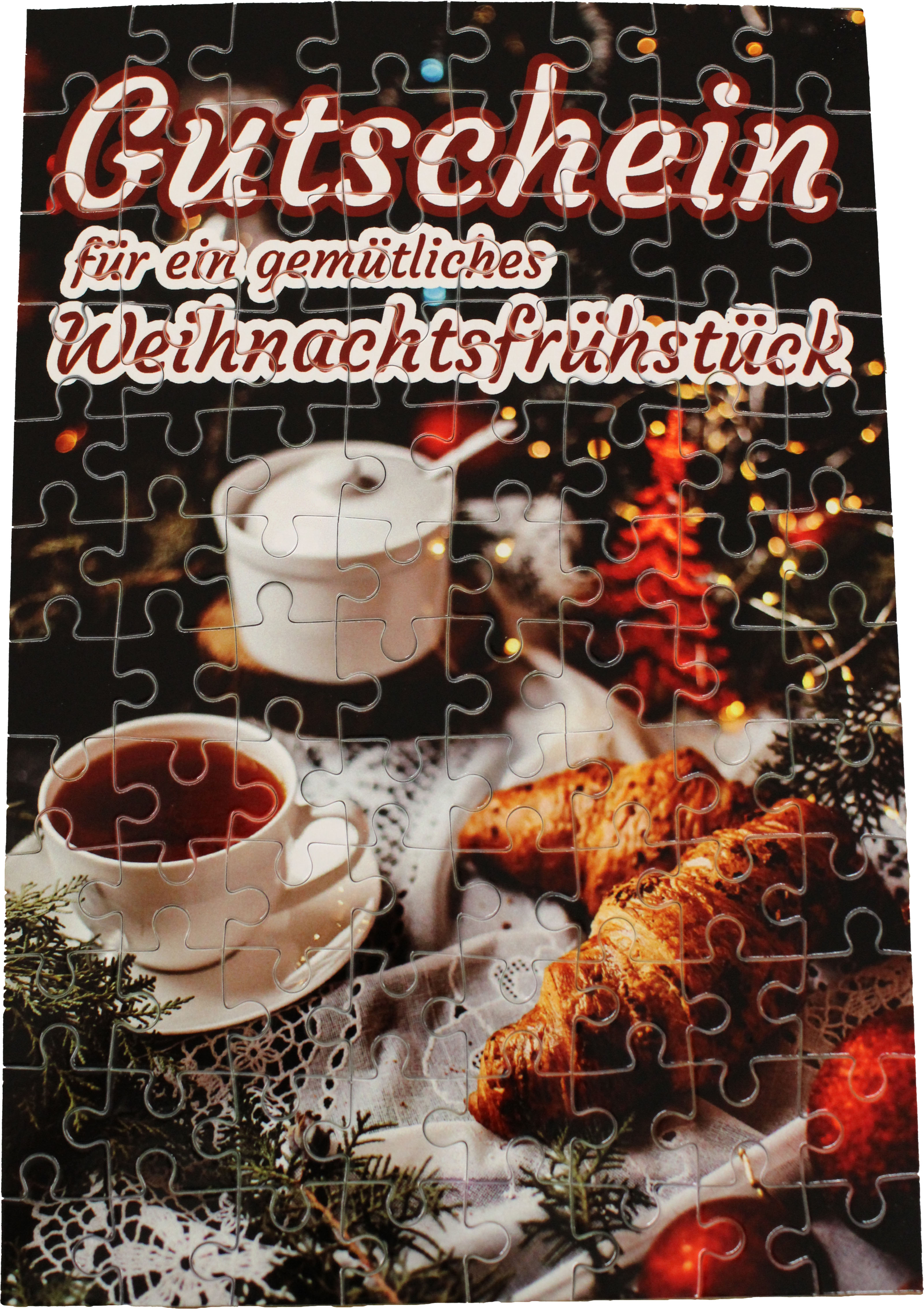 Weihnachtsgutschein-Puzzle 96 Teile